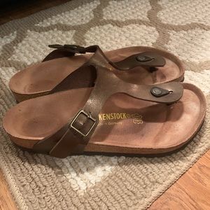 Birkenstock womens brown gizeh size 40